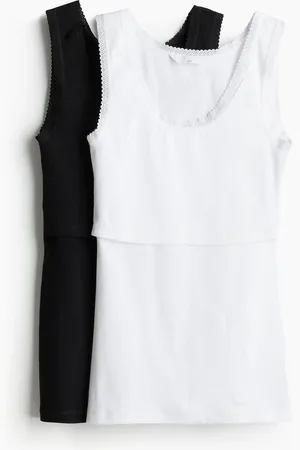 H&M MAMA 2-pack nursing vest tops