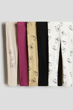 H&M 5-pack cotton leggings