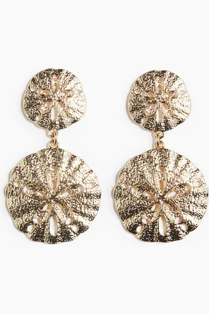 H&M Sand dollar-shaped earrings