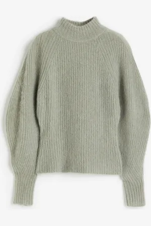 H&M Mohair-blend rib-knit jumper