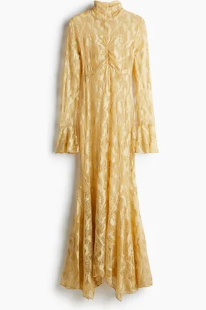 H&M Turtleneck lace maxi dress