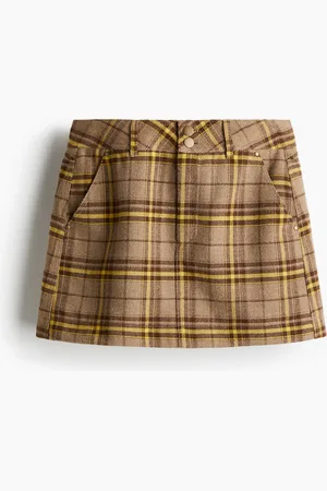 H&M Brushed-finish mini skirt