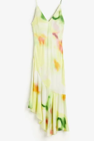 H&M Asymmetric-hem slip dress