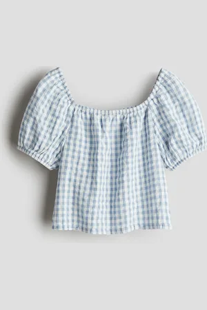 H&M Cotton seersucker blouse