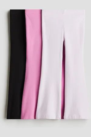 H&M 3-pack flared cotton leggings