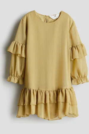 H&M Flounced chiffon dress