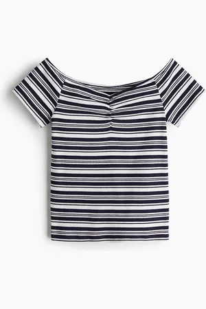 H&M Ribbed boat-neck top