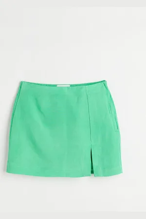 H&M Short linen-blend skirt