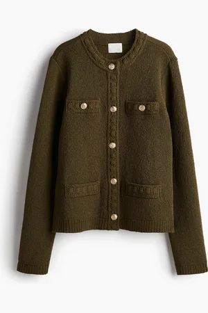 H&M Textured-knit cardigan