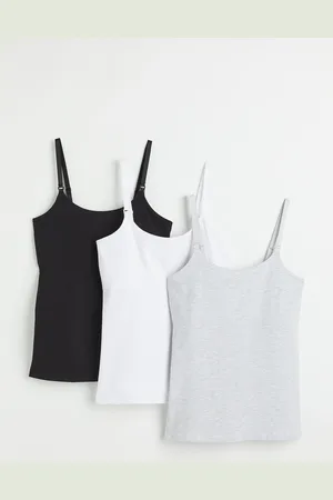 H&M MAMA 3-pack nursing strappy tops