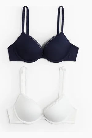 H&M 2-pack microfibre super push-up bras