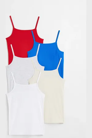H&M 5-pack jersey strappy tops