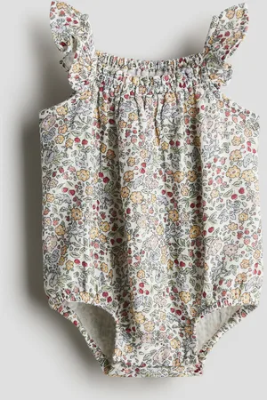 H&M Patterned muslin romper suit
