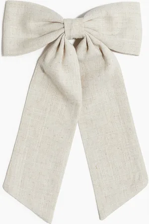 H&M Linen-blend bow hair clip