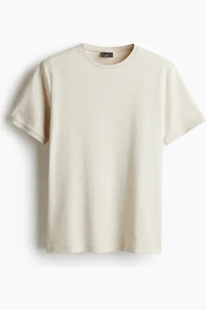 H&M Regular Fit Textured T-shirt