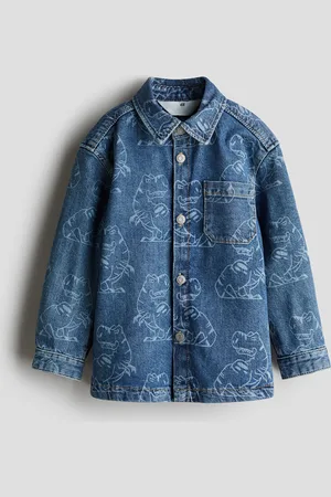 H&M Patterned denim overshirt