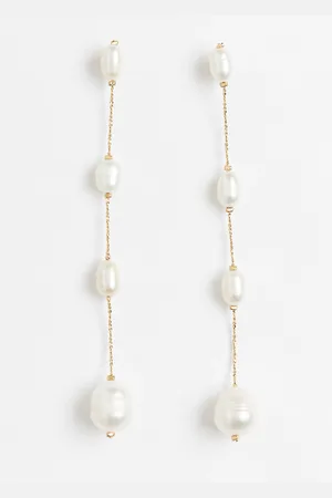 H&M Gold-plated pearl earrings