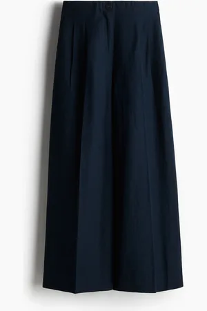 H&M Wide linen-blend trousers