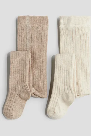 H&M 2-pack rib-knit tights