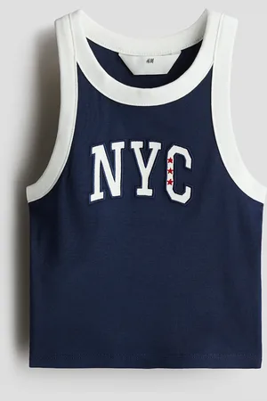 H&M Printed cotton vest top