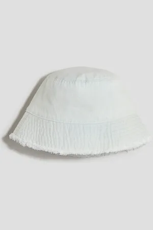 H&M Frayed-edge denim bucket hat