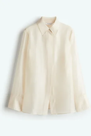 H&M Waisted sheer shirt