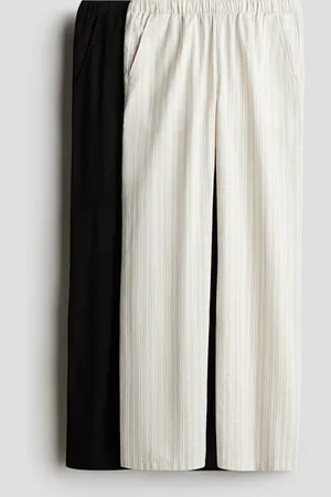H&M 2-pack wide leg trousers