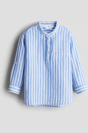 H&M Cotton muslin grandad shirt