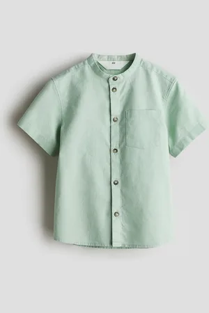 H&M Linen-blend grandad shirt