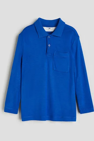 H&M Long-sleeved jersey polo shirt
