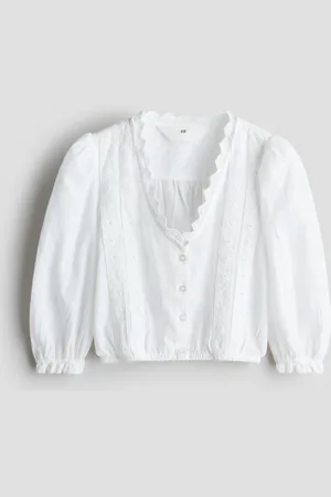 H&M Broderie-anglaise blouse