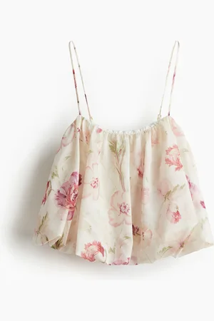 H&M Bubble-hem strappy top
