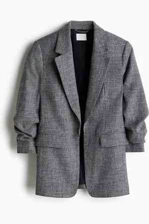 H&M Gathered-sleeve blazer