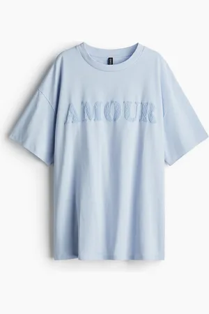 H&M Oversized motif-detail T-shirt