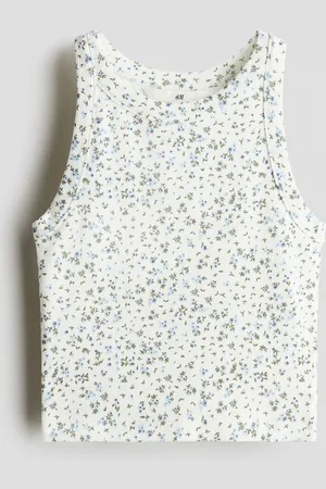 H&M Printed cotton vest top