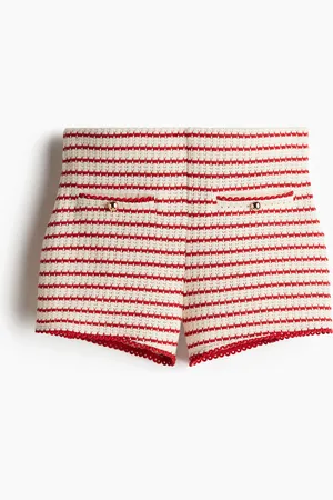 H&M Textured-knit shorts