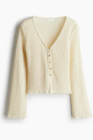 H&M Textured jersey top