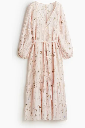 H&M Tie-belt crêpe dress