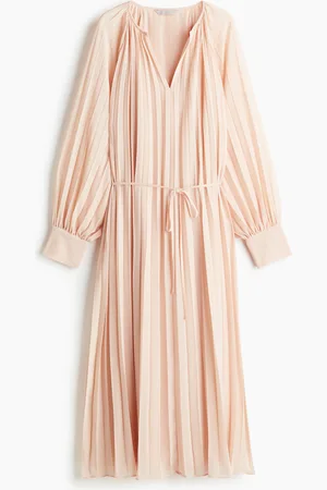 H&M Pleated chiffon dress
