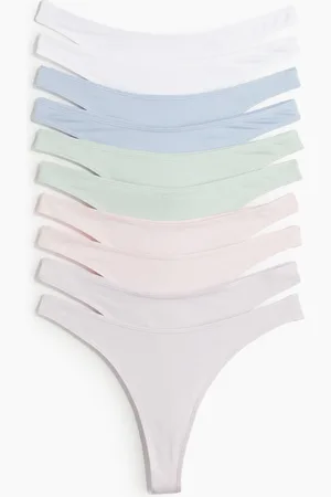 H&M 10-pack cotton thong briefs