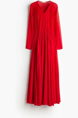 H&M Long chiffon dress
