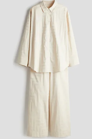 H&M Jacquard-weave cotton pyjamas