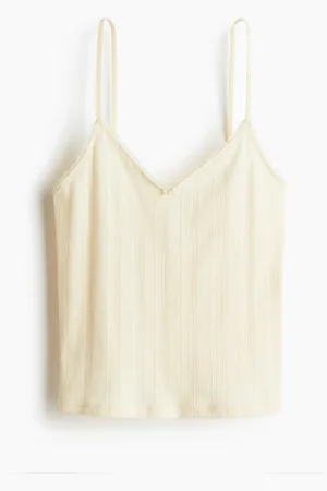 H&M Pointelle strappy top