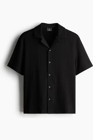 H&M Regular Fit Crinkled resort shirt