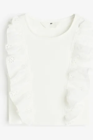 H&M Flounce-trimmed vest top