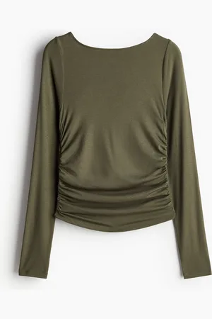 H&M Gathered jersey top