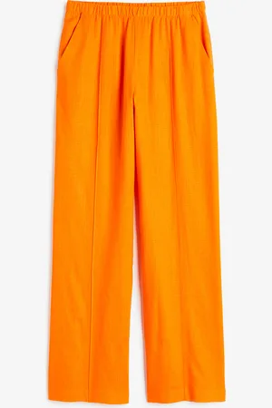 H&M Linen-blend pull-on trousers