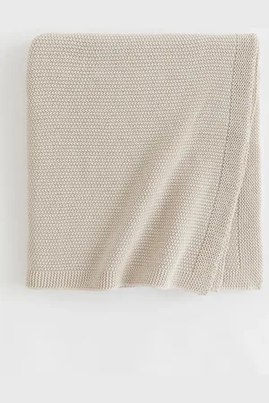 H&M Moss-stitched cotton baby blanket
