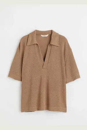 H&M Knitted collared top