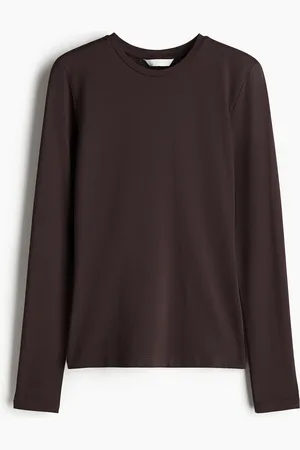 H&M Long-sleeved microfibre top